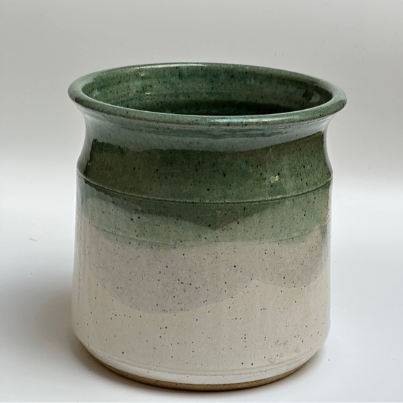 Vintage 1983 Studio Pottery Utensil Holder Hawaii Signed - Picture 3 of 7